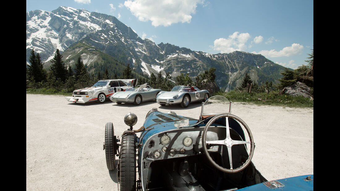 Rossfeldrennen, Bugatti T37, Lenkrad, Cockpit