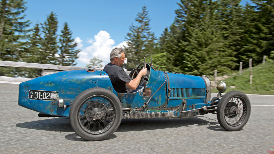 Rossfeldrennen, Bugatti T37, Seitenansicht