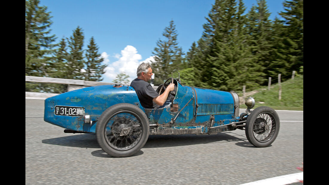 Rossfeldrennen, Bugatti T37, Seitenansicht