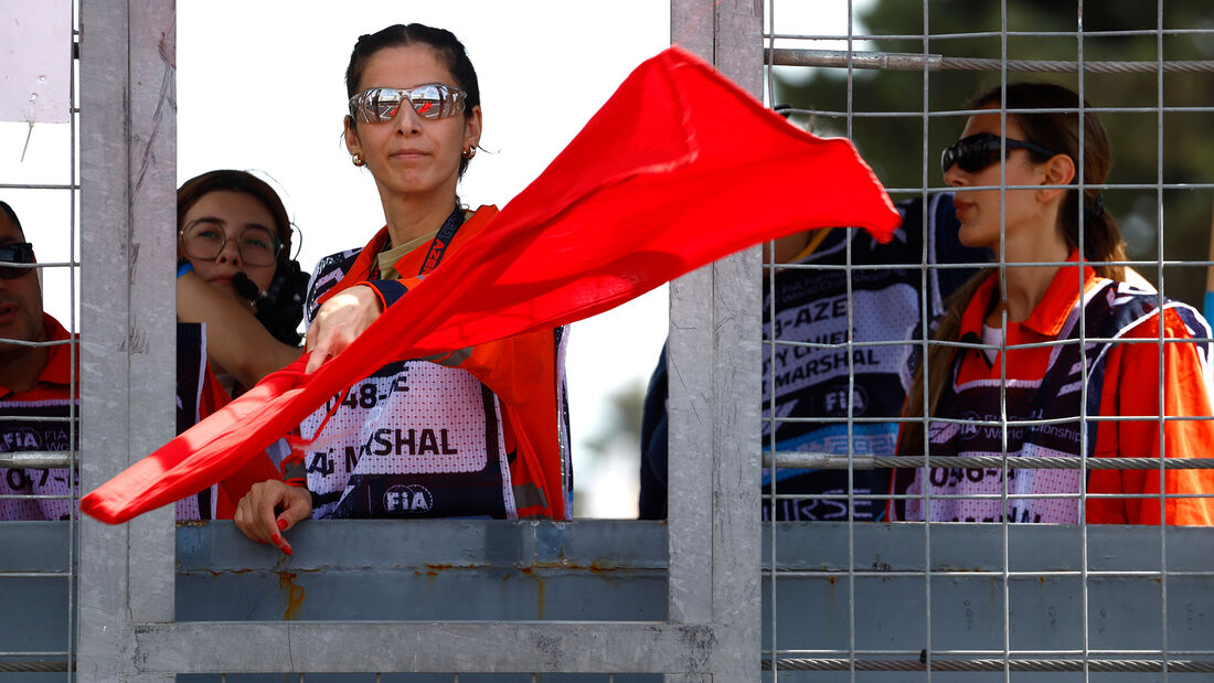 Rote Flagge - GP Aserbaidschan 2024