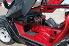 Rotes Leder im Innenraum des Lamborghini Countach LP 5000 QV