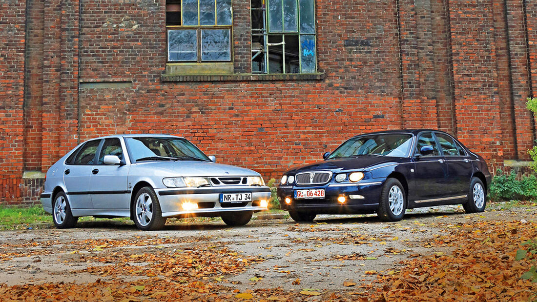 Rover 75 2.5 V6, Saab 9-3 2.0 Turbo, Seitenansicht