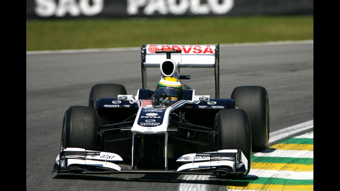 Rubens Barrichello Helm GP Brasilien 2011
