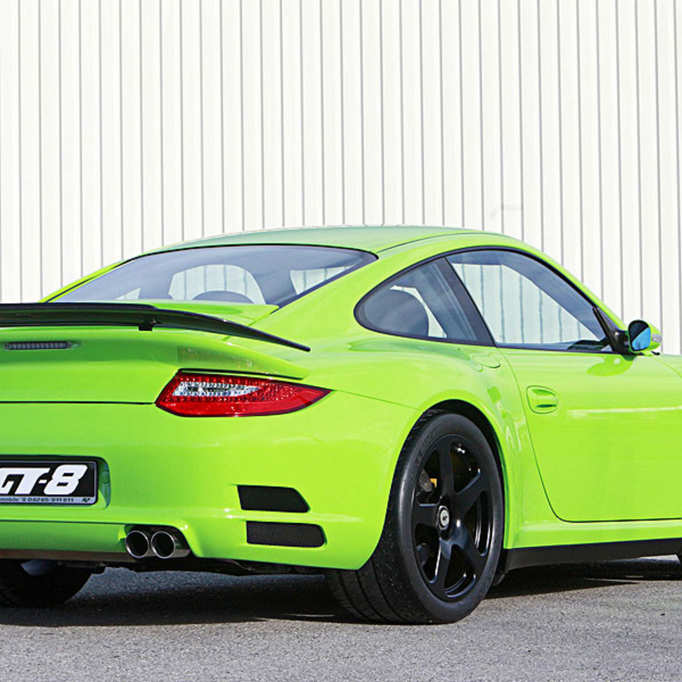 Motorabdeckung grün, passend für Porsche 911