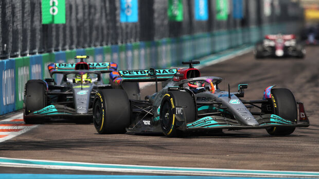 Russell - Hamilton - Mercedes - Gran Premio de Miami 2022 - Estados Unidos