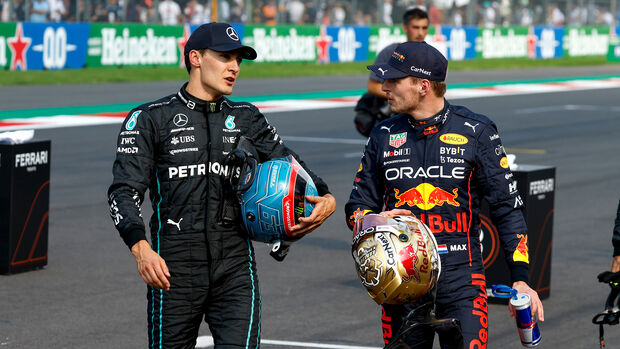 Russell und Verstappen – Formel 1 – Großer Preis von Mexiko – 29. Oktober 2022