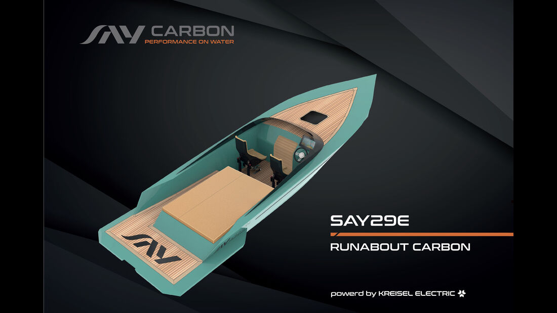 SAY29E Runabout Carbon Elektro-Yacht Kreisel Electric