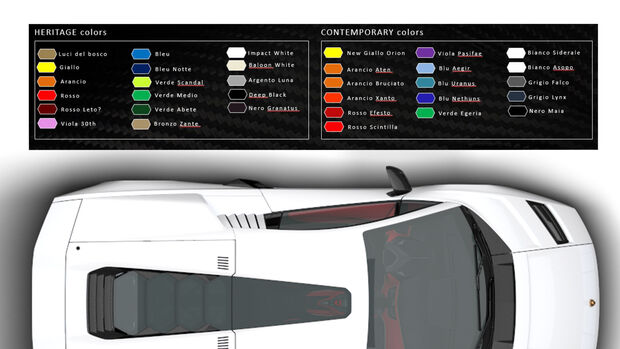 SPERRFRIST 19. August 21 19.30 Uhr Lamborghini Countach LPI-800 4 Farben