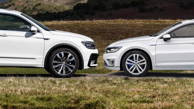 SUV Pkw Vergleich Aufmacher Passat Tiguan Collage