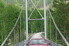 Saab 9000, Schweden, Frontansicht, Hängebrücke