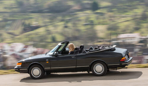 Saab 900i 16 Cabrio, Seitenansicht