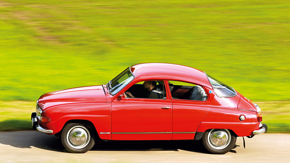 Saab 96 V4, Seitenansicht