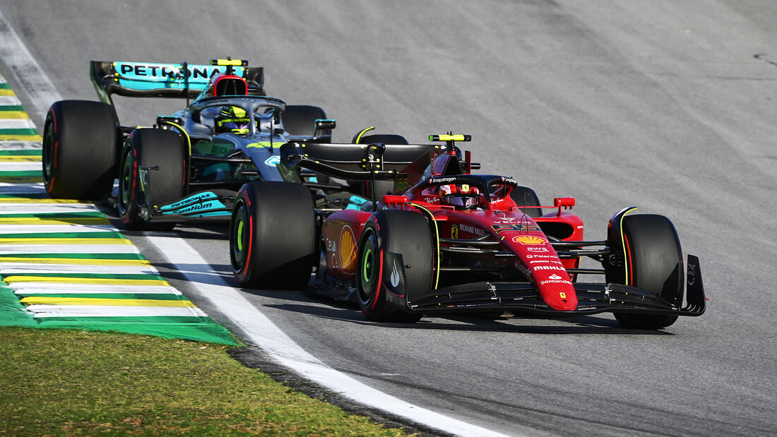 Sainz - Hamilton - Sprint - GP Brasilien 2022 - Sao Paulo 