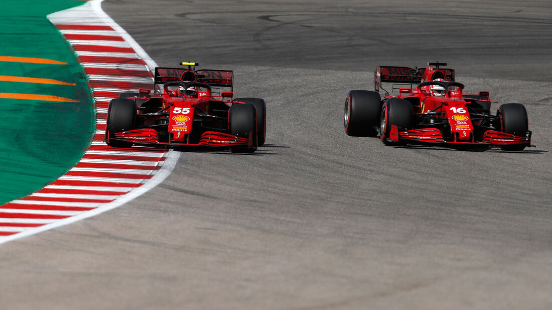 Sainz - Leclerc - Ferrari - GP USA - Austin - Samstag - 23.10.2021