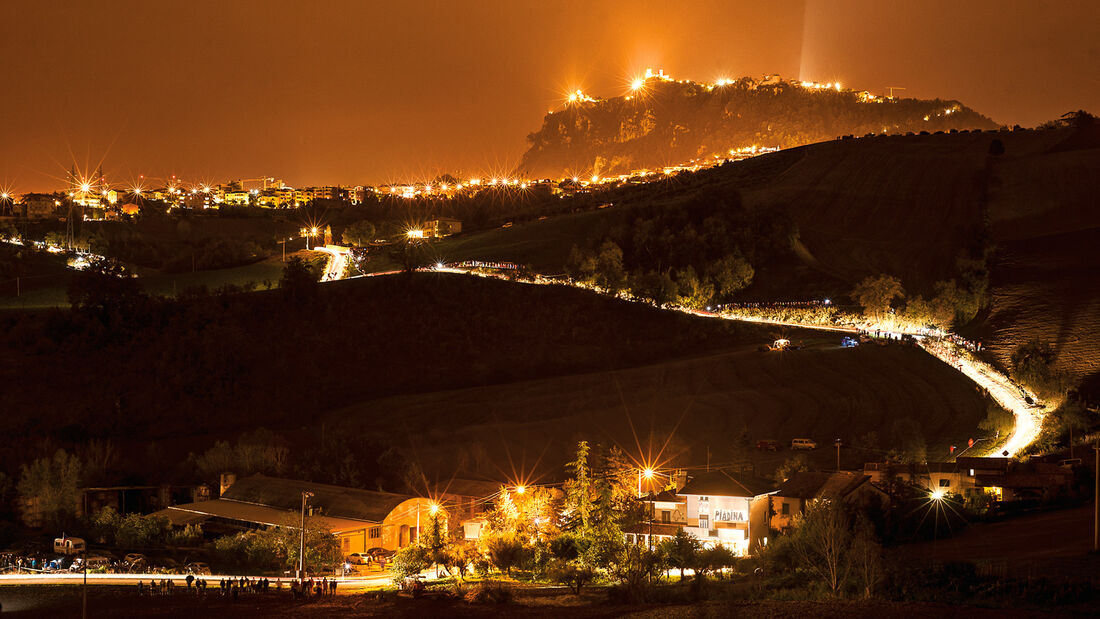 San Marino, Altstadt, Nacht