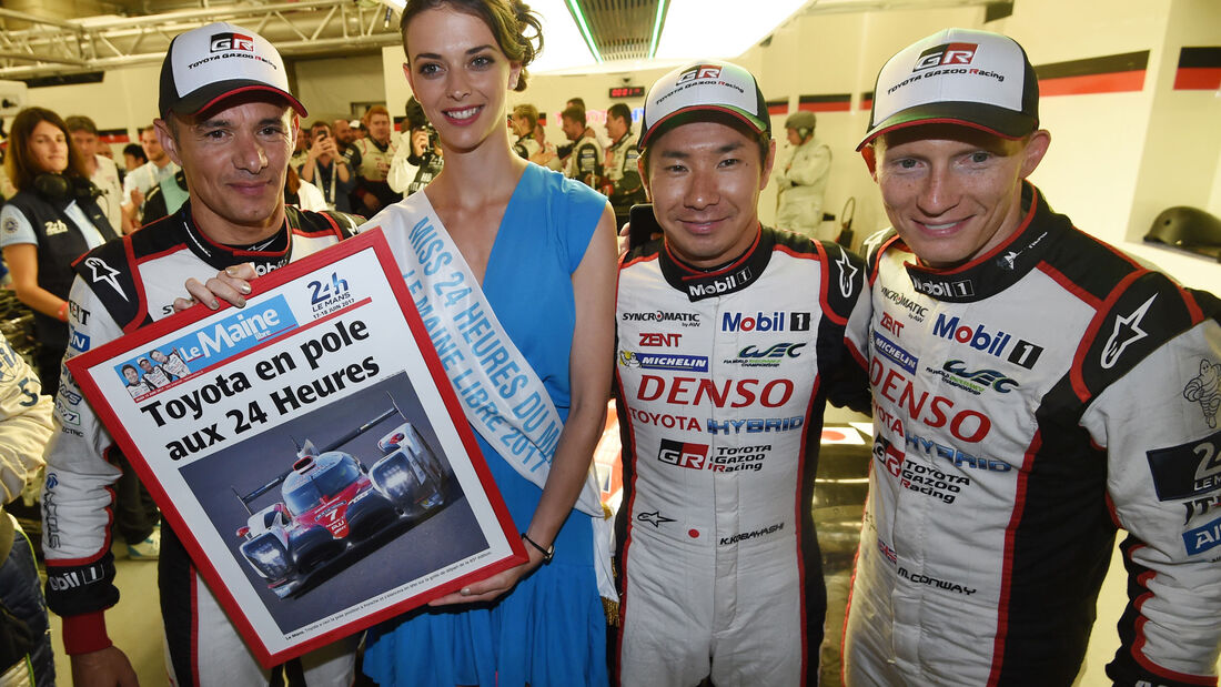 Sarrazin - Kobayashi - Conway - Toyota TS050 Hybrid - Startnummer #7 - 24h-Rennen Le Mans 2017 - Qualifying