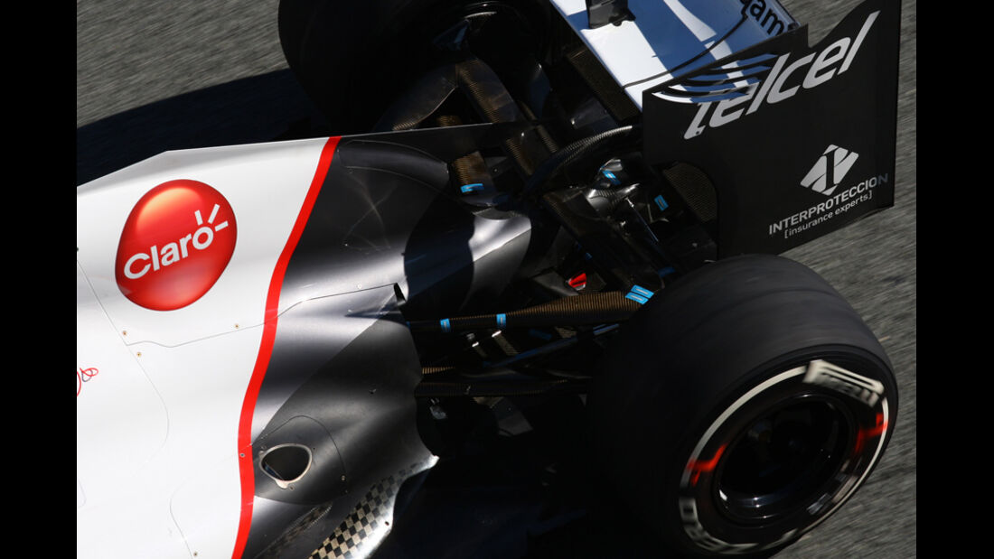 Sauber Auspuff Auspuff Jerez Test 2012