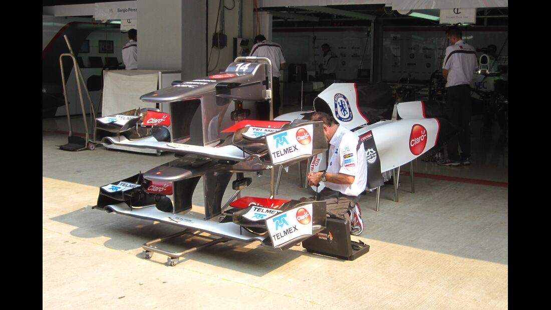 Sauber Frontflügel  - Formel 1 - GP Indien - 25. Oktober 2012