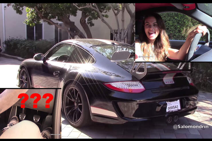 Hubsche Frau Lernt Das Kuppeln Mit Gefuhl Im Porsche 911 Gt3 Rs Auto Motor Und Sport