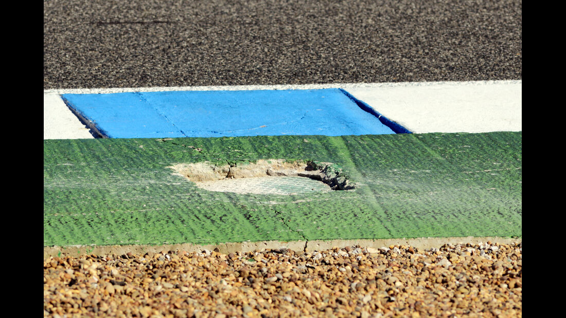 Schlagloch F1 Test Jerez 2013 Highlights