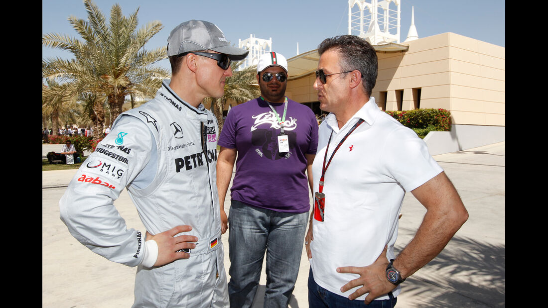Schumacher Alesi 2010 GP Bahrain