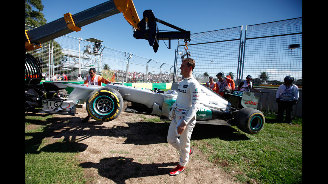 Schumacher GP Australien F1 Crashs 2012