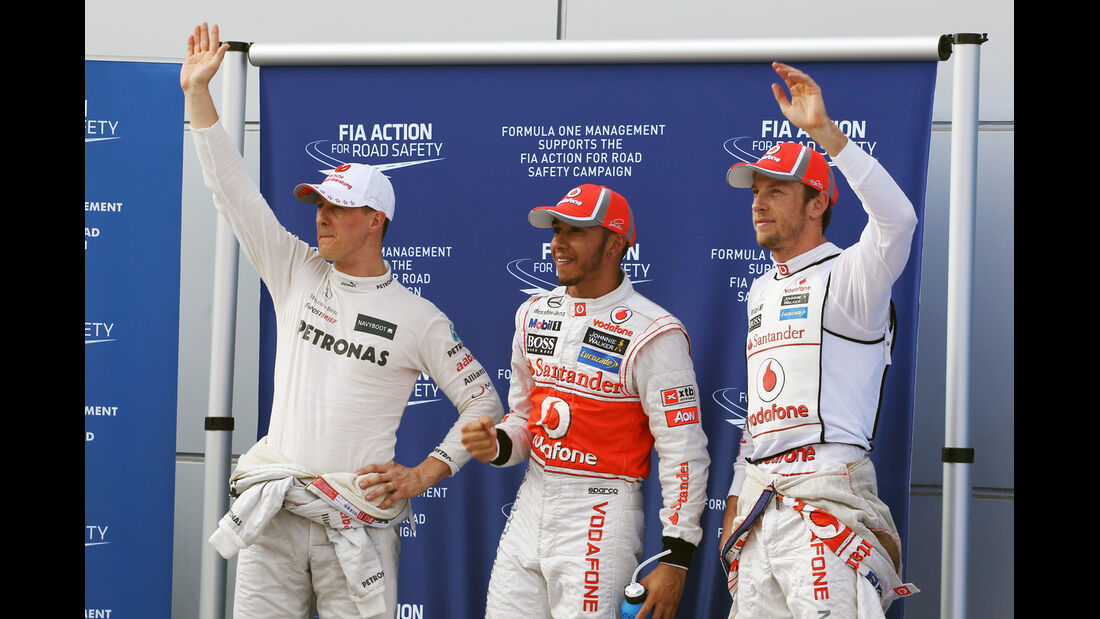 Schumacher, Hamilton & Button - GP Malaysia - 24. März 2012