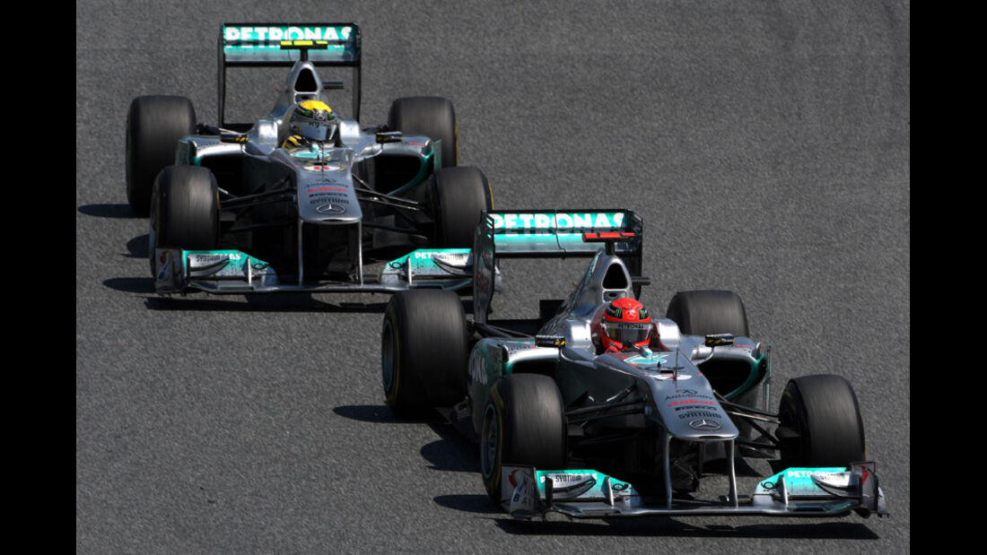 Schumacher Rosberg GP Spanien