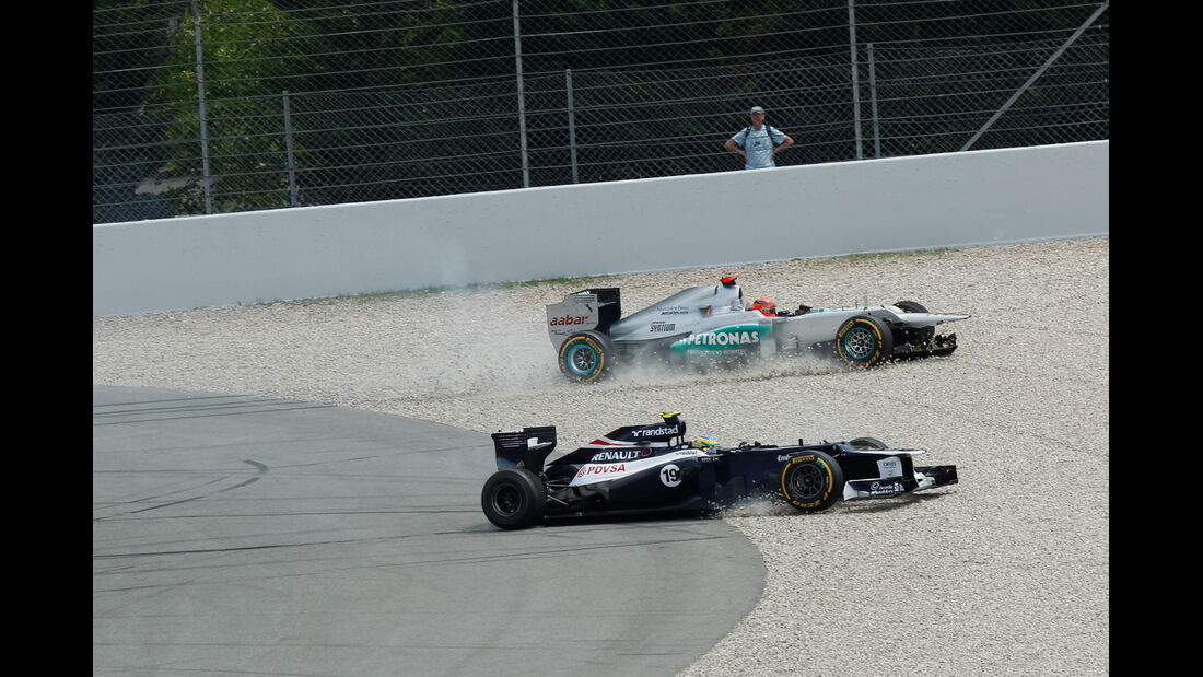 Schumacher / Senna GP Spanien F1 Crashs 2012
