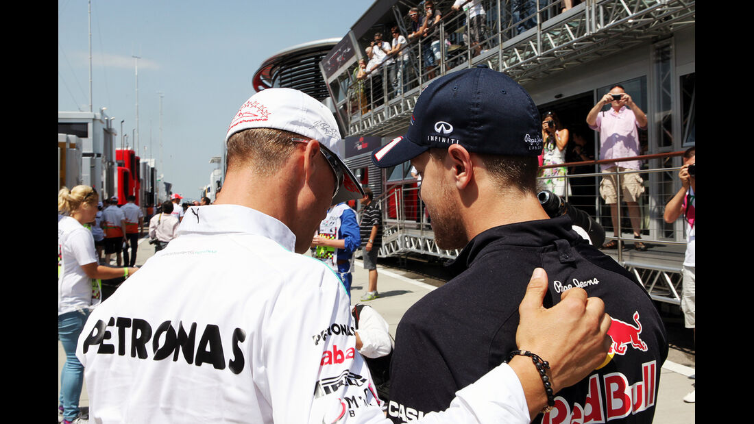 Schumacher & Vettel GP Ungarn 2012