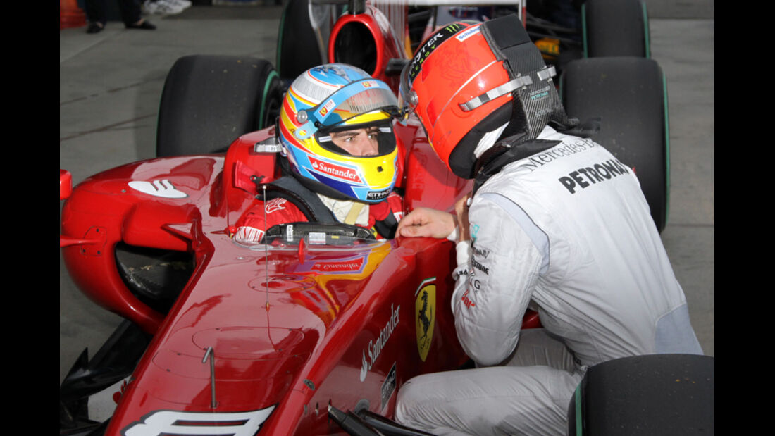 Schumacher und Alonso