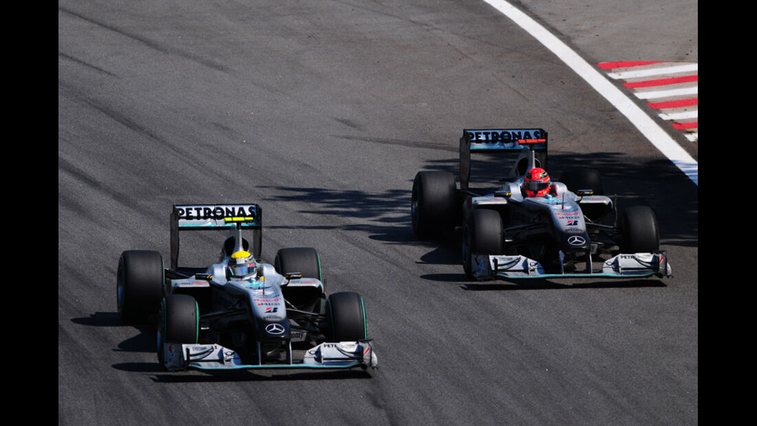 Schumacher und Rosberg