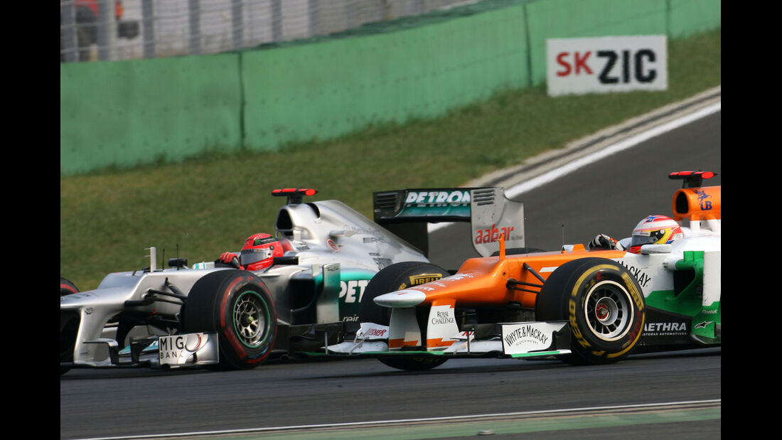 Schumacher vs. Di Resta GP Korea 2012