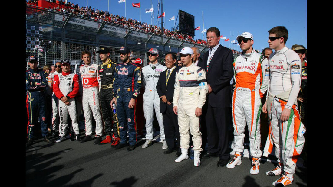 Schweigeminute GP Australien 2011