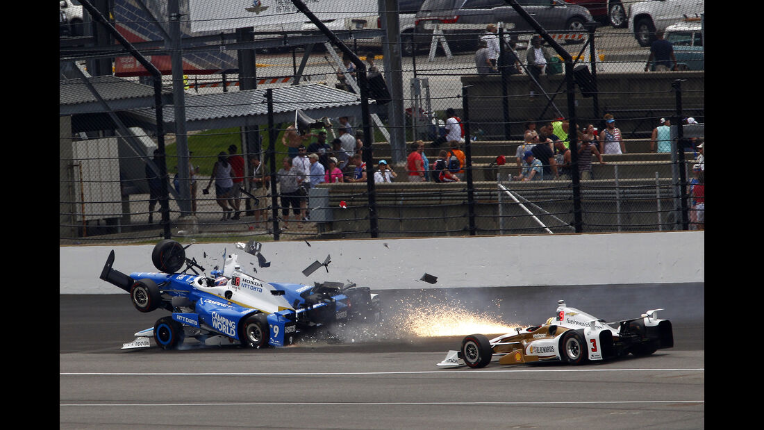 Scott Dixon - IndyCar-Crash - Indy500 - 2017