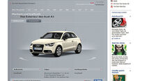 Screenshot Autohersteller auf Facebook, Audi