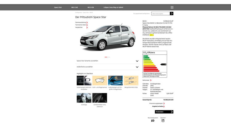 Mitsubishi Space Star: Die Spar-Alternative zum Dacia Sandero - AUTO BILD