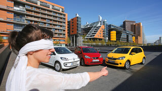 Seat Mii, Skoda Citigo, VW Up, Frontansicht