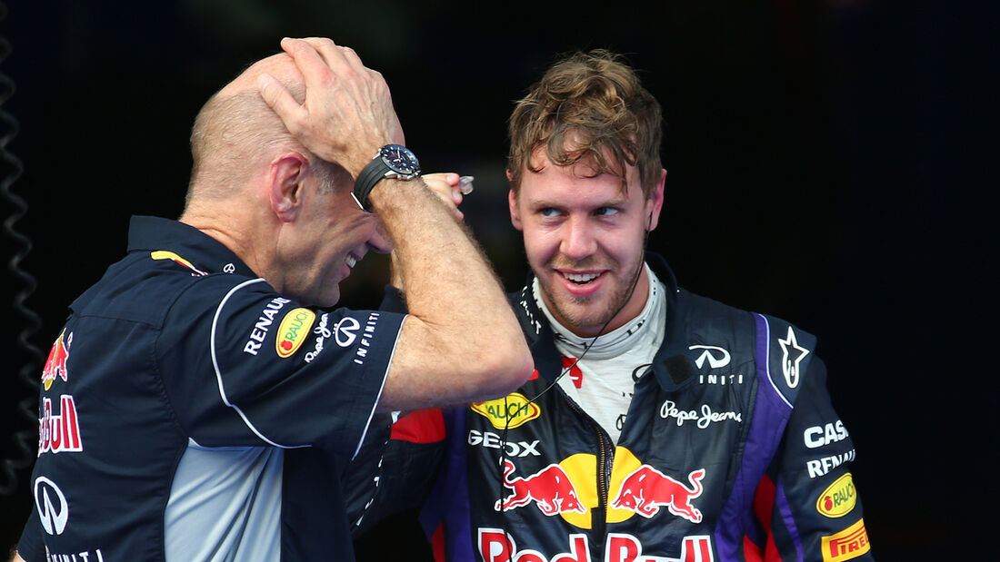 Sebastian Vettel Adrian Newey GP Malaysia 2013