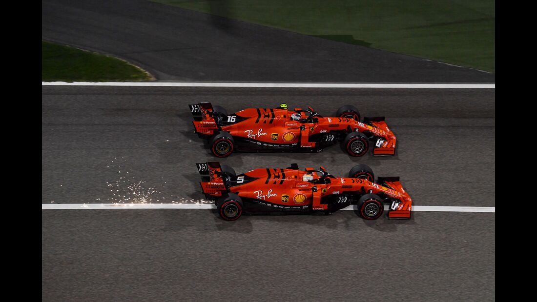 Sebastian Vettel - Charles Leclerc - Ferrari - Formel 1 - GP Bahrain - 31. März 2019