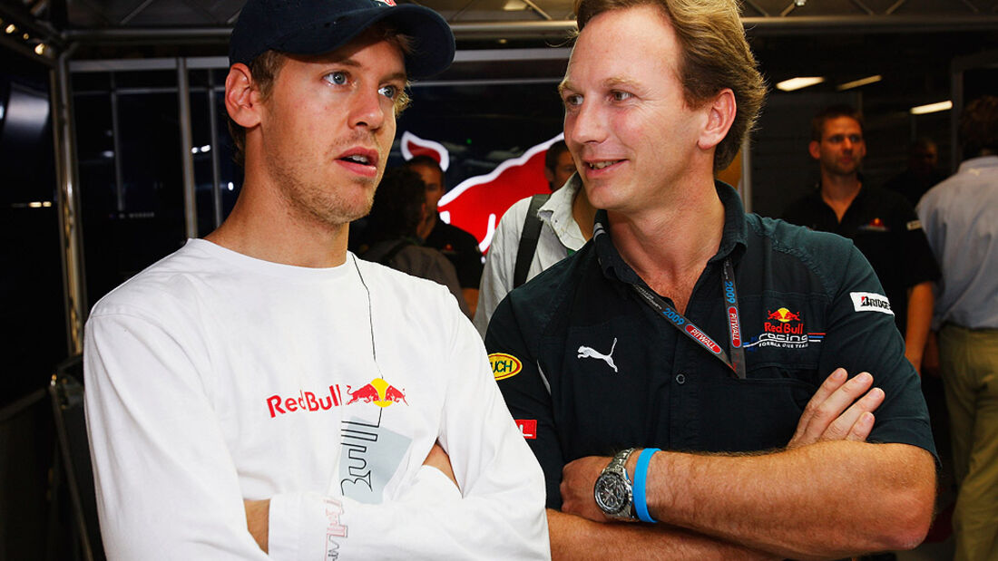 Sebastian Vettel & Christian Horner
