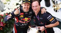 Sebastian Vettel - Christian Horner  - Formel 1 - GP Bahrain - 22. April 2012
