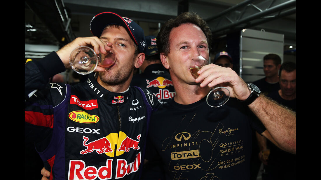 Sebastian Vettel - Christian Horner - Formel 1 - GP Indien - 27. Oktober 2013
