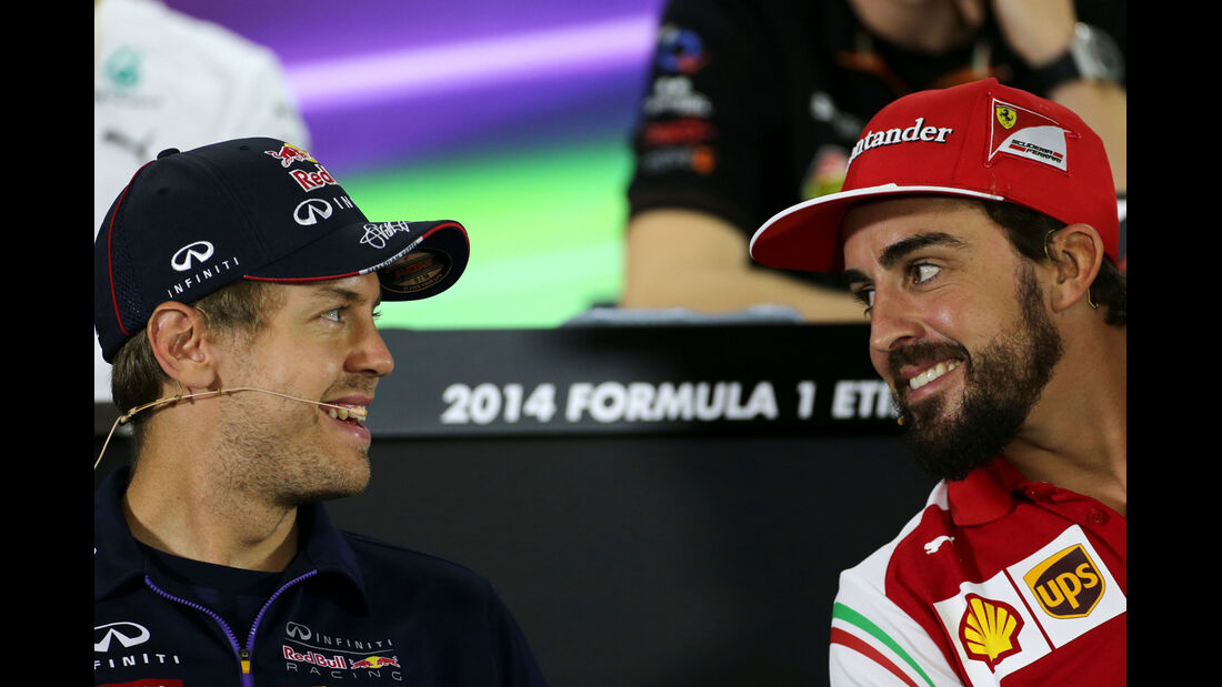 Sebastian Vettel & Fernando Alonso - Formel 1 - GP Abu Dhabi - 20. November 2014