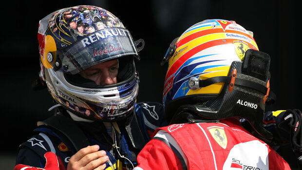 Sebastian Vettel & Fernando Alonso - GP England 2011