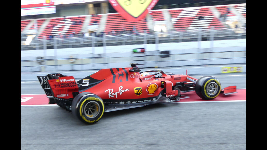 Sebastian Vettel - Ferrari - Barcelona - F1-Test - 01. März 2019
