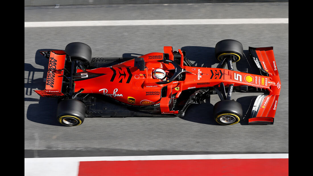 Sebastian Vettel - Ferrari - Barcelona - F1-Test - 26. Februar 2019