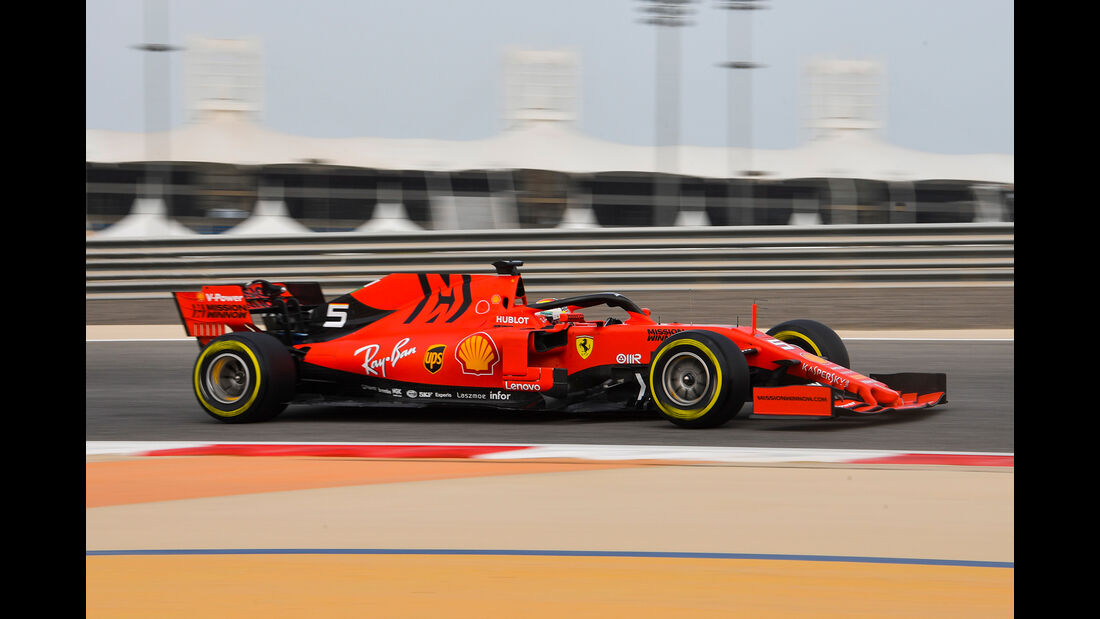 Sebastian Vettel - Ferrari - F1-Test Bahrain - 3. April 2019
