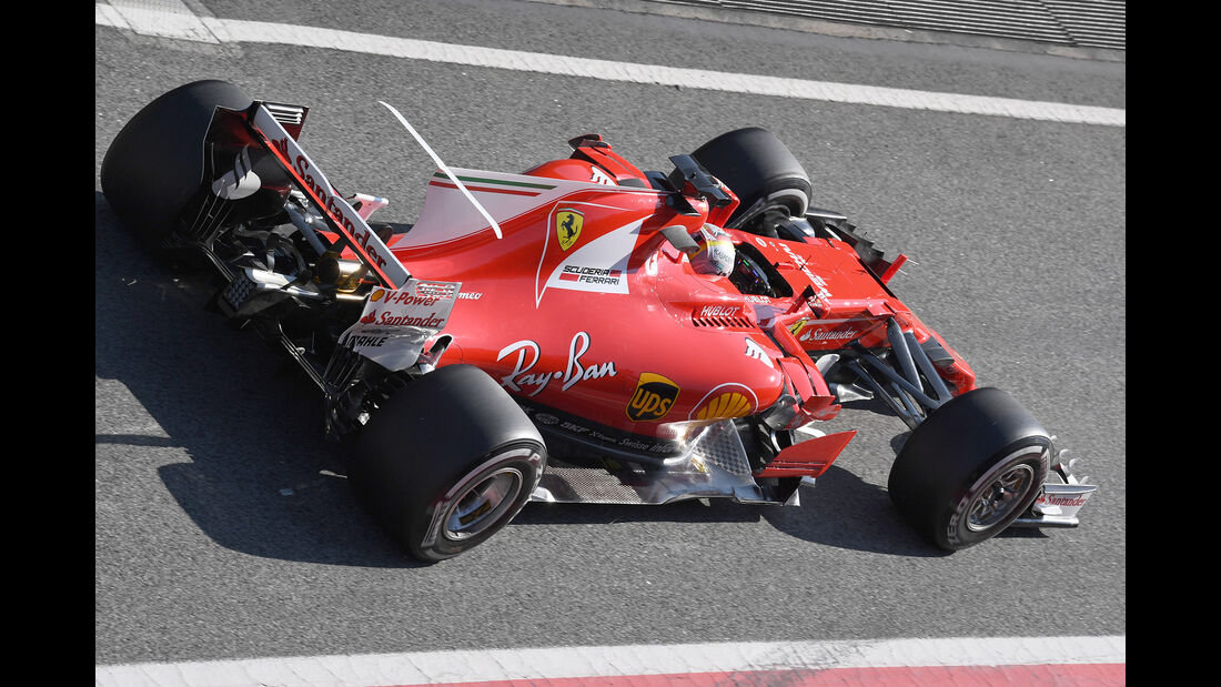 Sebastian Vettel - Ferrari - F1-Test - Barcelona - 27. Februar 2017