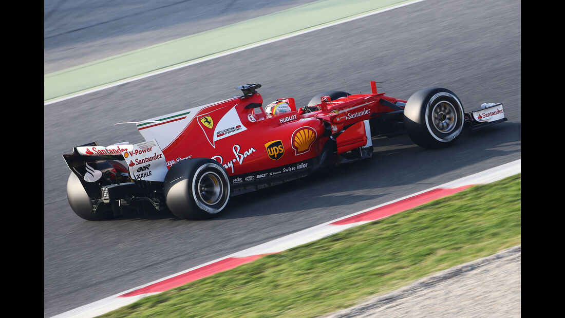 Sebastian Vettel - Ferrari - F1-Test - Barcelona - 27. Februar 2017
